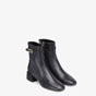Fendi Promenades Black Leather Ankle Boots 8T8059 NA7 F0QA1 - thumb-2