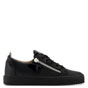 Zanotti double Black calfskin leather low-top sneaker RM80023010 - thumb-2