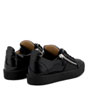 Zanotti double Black calfskin leather low-top sneaker RM80023010 - thumb-3