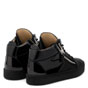 Giuseppe Zanotti double high Black calf mid-top sneaker RM80072003 - thumb-3