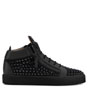 Giuseppe Zanotti doris Black suede mid-top sneaker RU70026001 - thumb-2