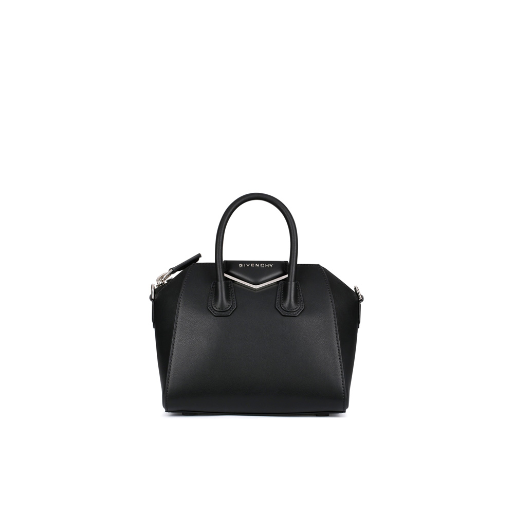Givenchy mini antigona bag in leather with metal details BB05114682001