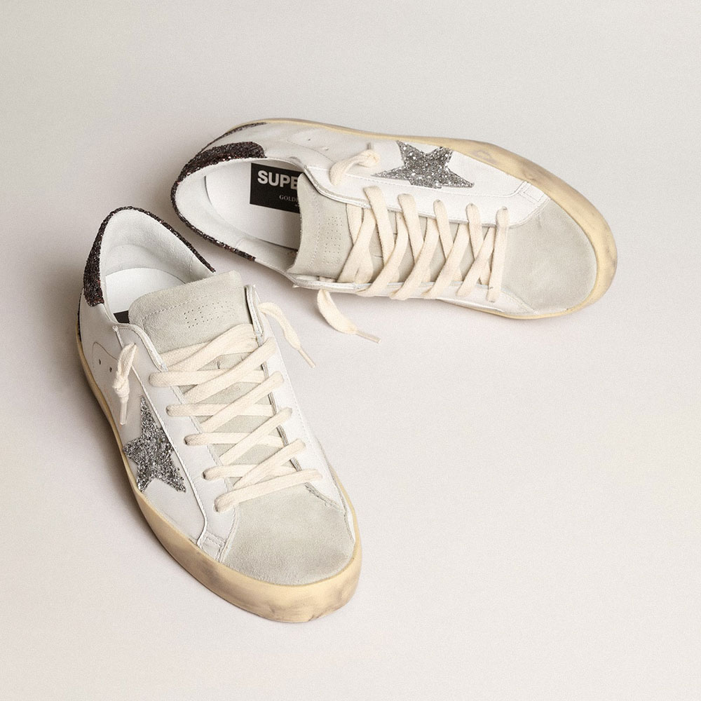 Golden Goose Super-Star with silver star GWF00102 F003971 11353 - Photo-2