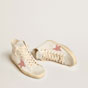 GGDB Francy in cream nappa with pink crocodile star GWF00113 F005895 82660 - thumb-2