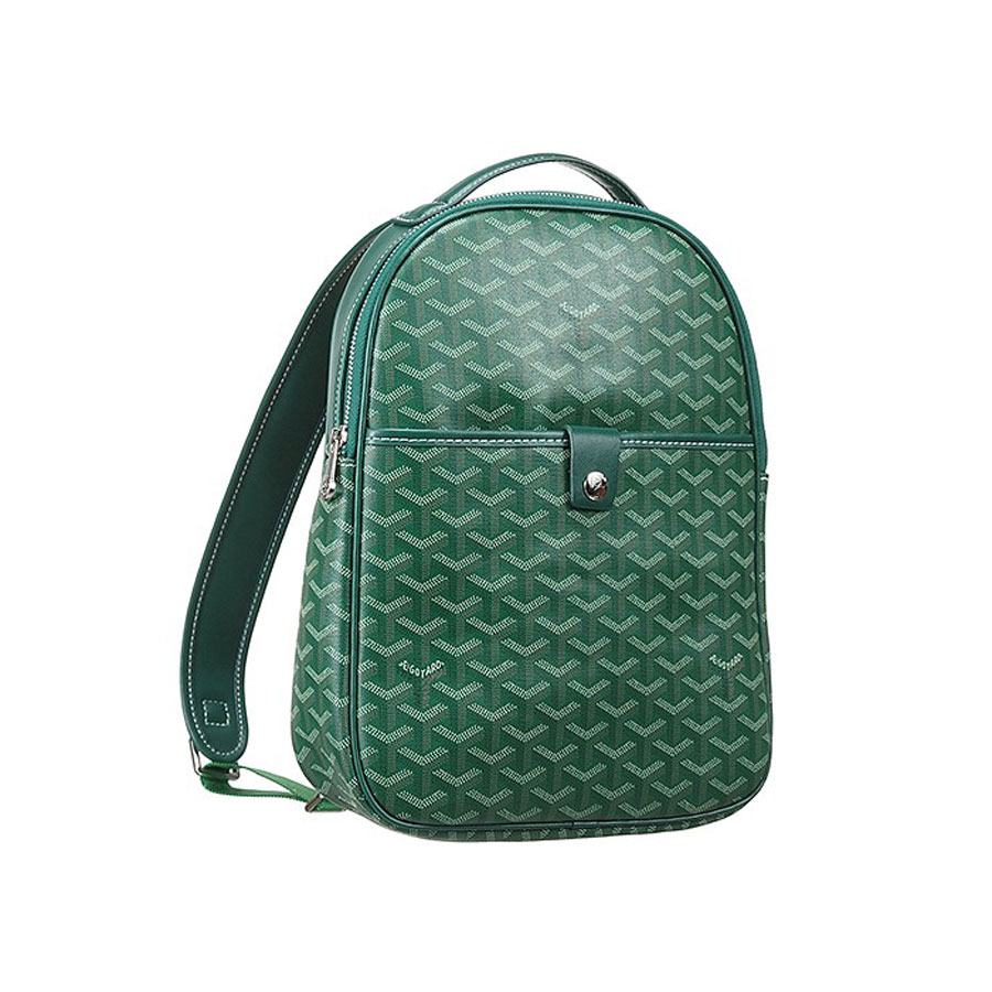 Goyard Chevron Green Backpack GOY10860