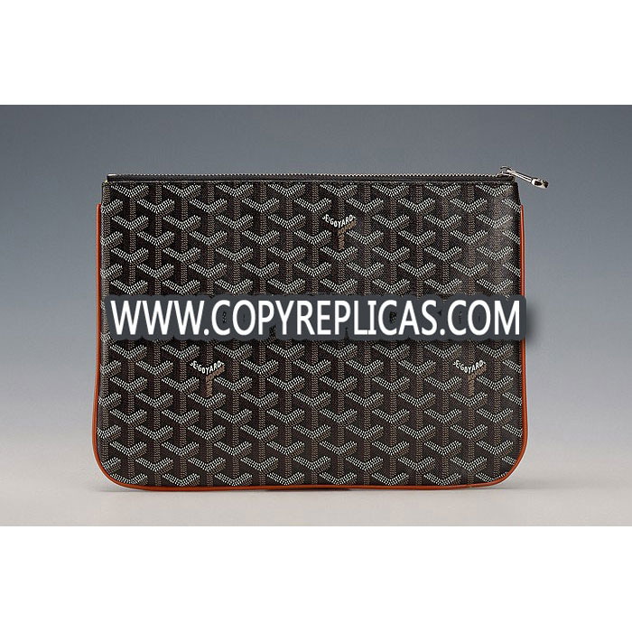 Goyard medium pouch MM with leather trim GOY5470 - Photo-2