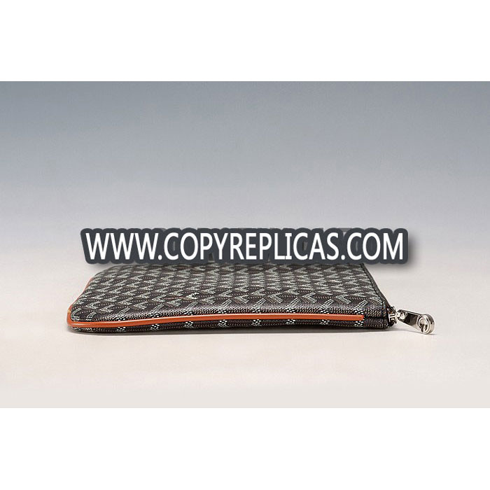 Goyard medium pouch MM with leather trim GOY5470 - Photo-3