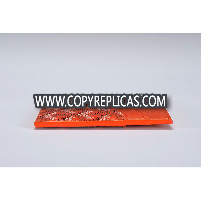 Goyard Goyadine orange card holder GOY5495 - Photo-3