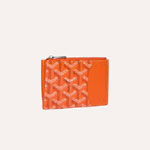 Goyard Bourbon Zipped Card Holder in Orange BOURBOPMLTY07CL07P
