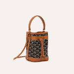 Goyard Petit Flot Mini bucket bag in Black Tan PEFLOTMINTY01CL03P