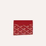 Goyard Saint-Sulpice Card Wallet in Red STSULPPMLTY02CL02X