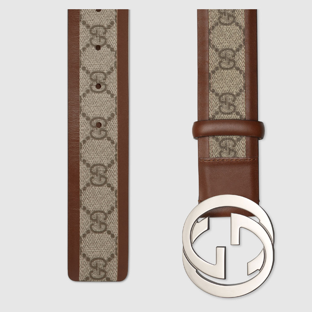 Gucci Original GG belt with interlocking G 142930 KGDHN 8526 - Photo-2