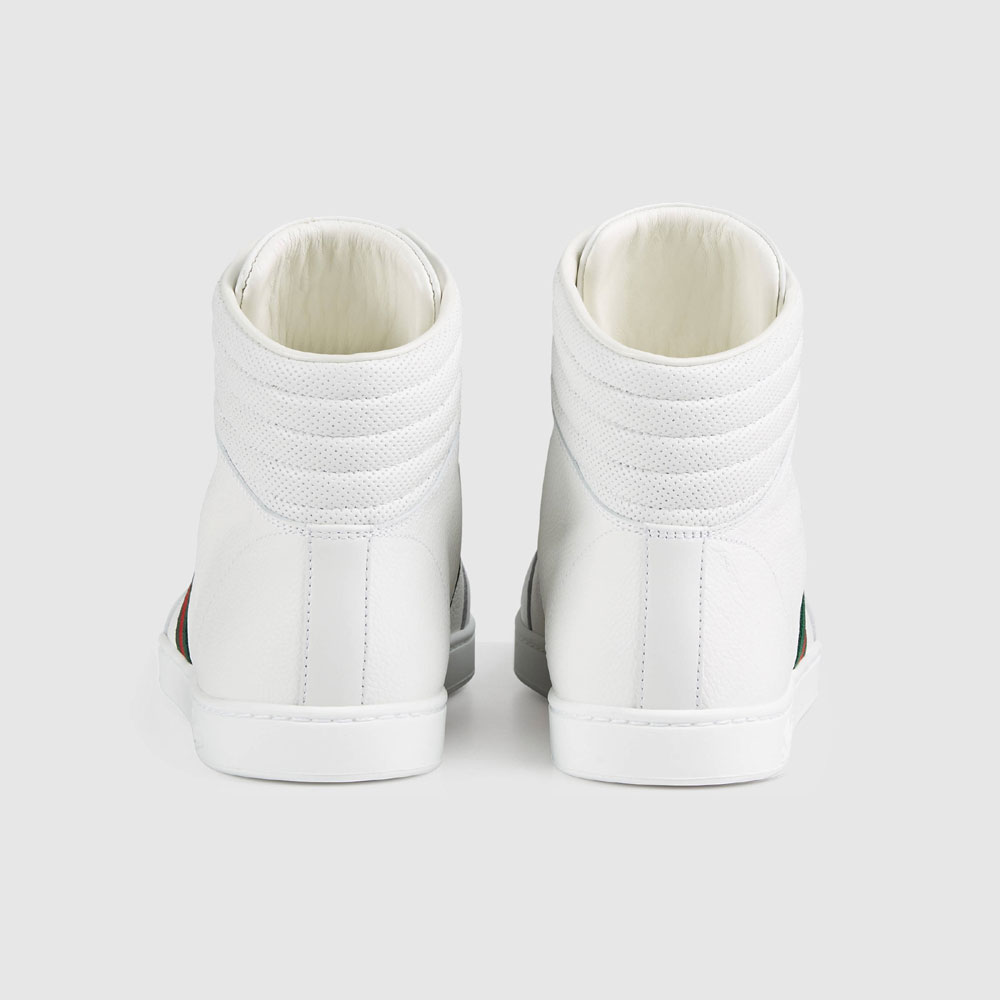 Gucci Leather high-top sneaker 221825 ADFX0 9060 - Photo-3