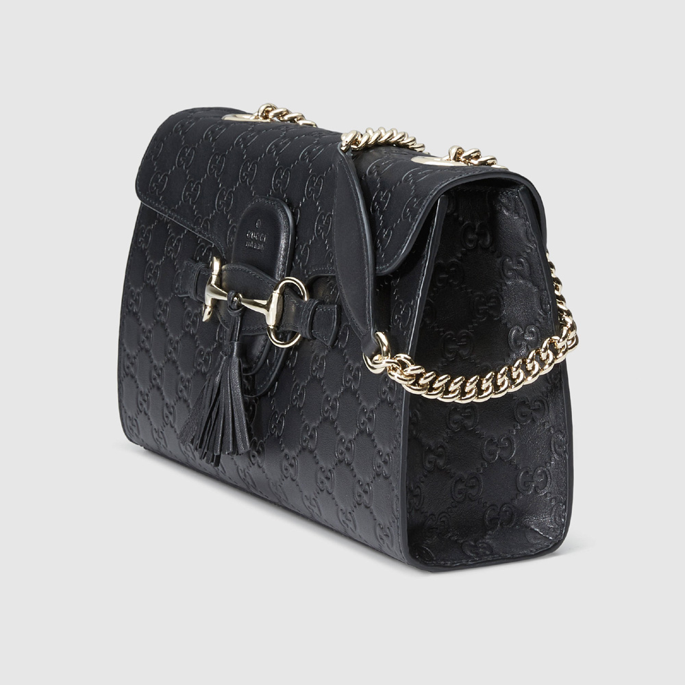 Emily Guccissima chain shoulder bag 295402 AA61Y 1000 - Photo-2