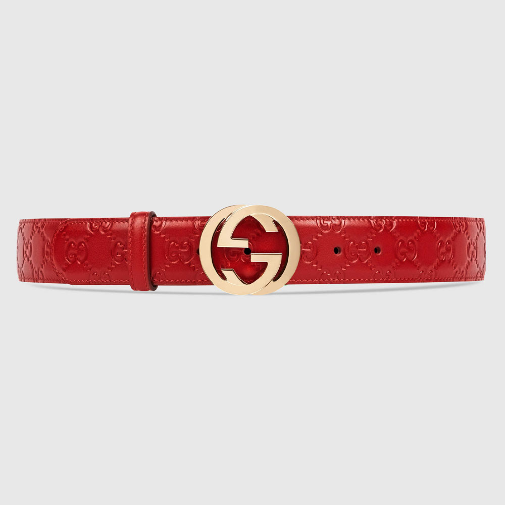 Gucci Gucci Signature leather belt 370543 CWC1G 6433