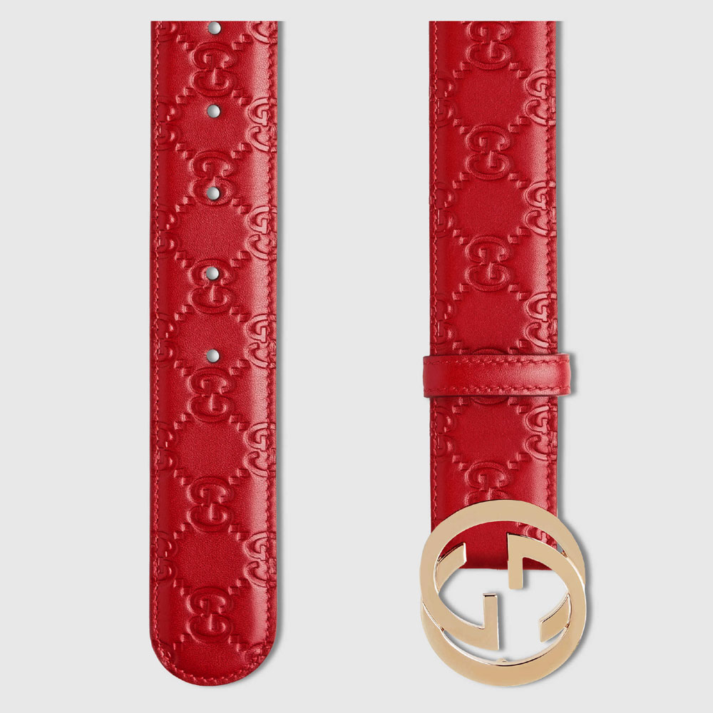 Gucci Gucci Signature leather belt 370543 CWC1G 6433 - Photo-2