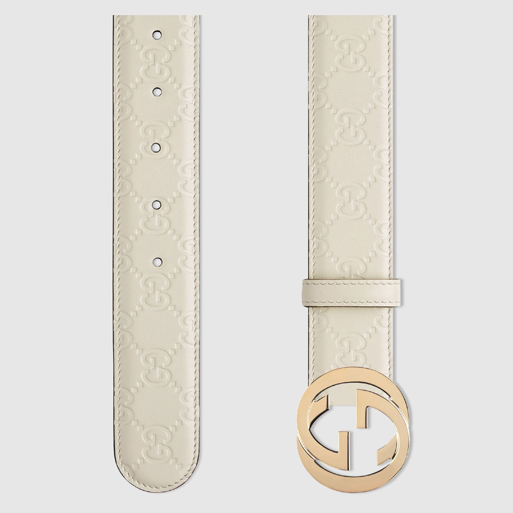 Gucci Signature leather belt 370543 CWC1G 9022 - Photo-2