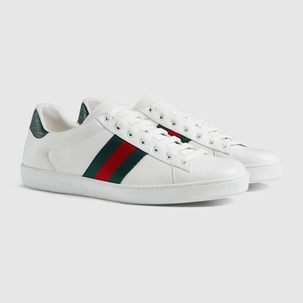 Gucci Ace leather low-top sneaker 386750 A3830 9071