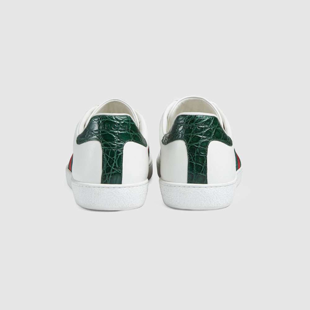 Gucci Ace leather low-top sneaker 386750 A3830 9071 - Photo-3