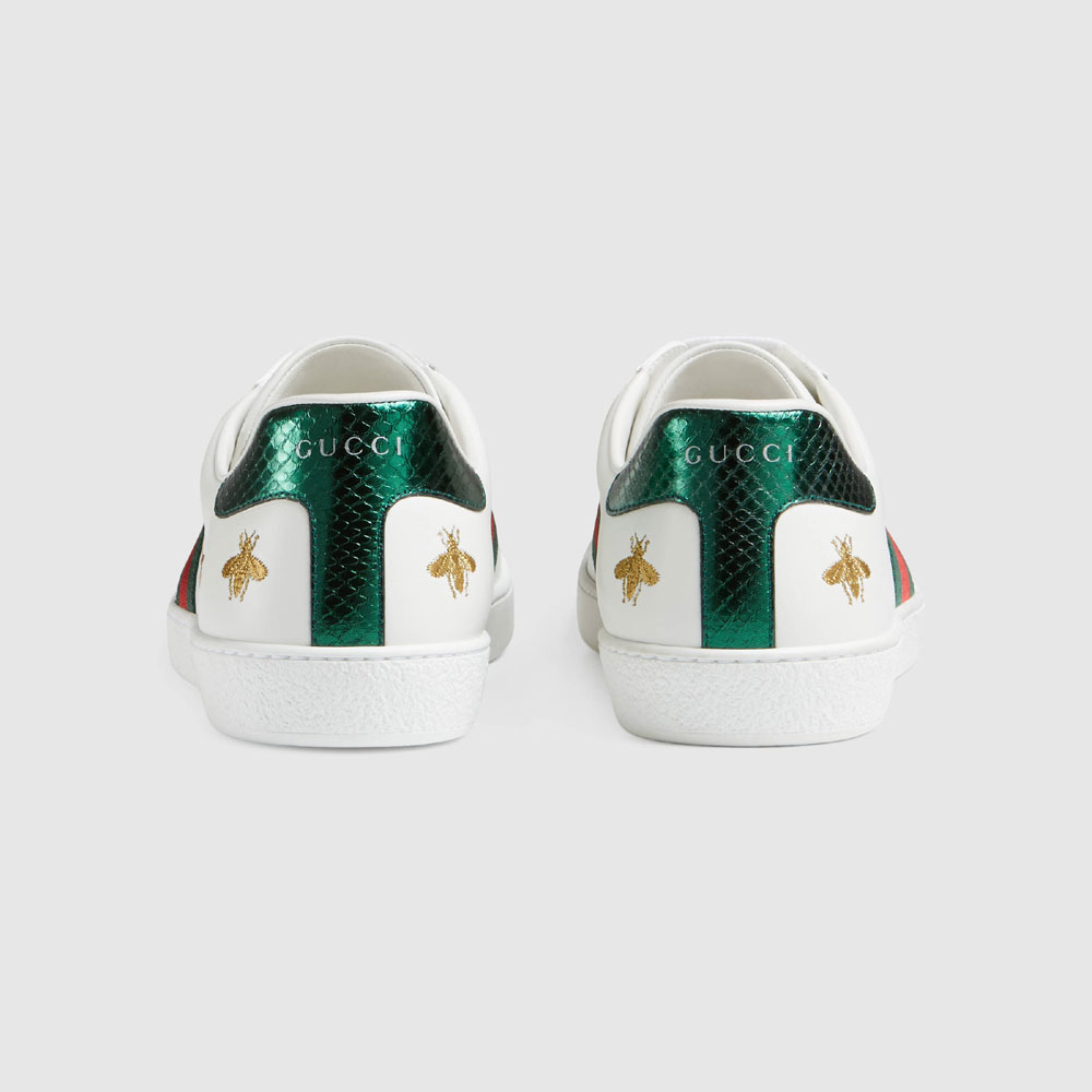 Gucci Ace embroidered low-top sneaker 386750 A38F0 9073 - Photo-3