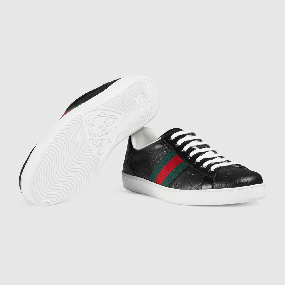 Ace Gucci Signature low-top sneaker 386750 CWCG0 1070 - Photo-4