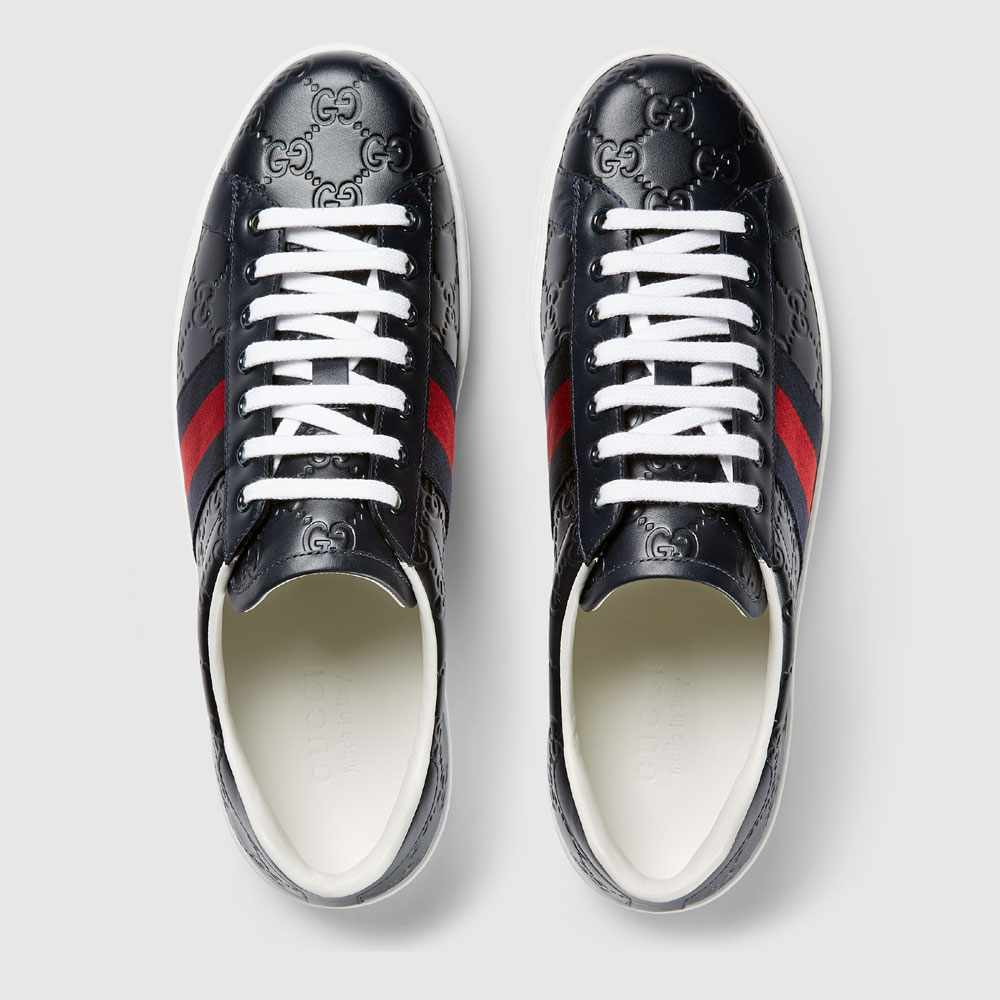 Ace Gucci Signature low-top sneaker 386750 CWCG0 4072 - Photo-2