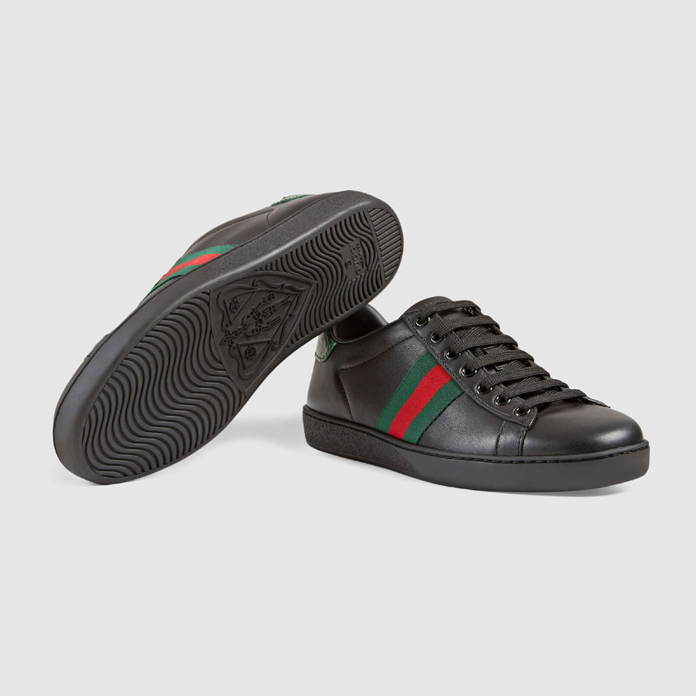 Gucci Ace leather low-top sneaker 387993 A3830 1183 - Photo-4