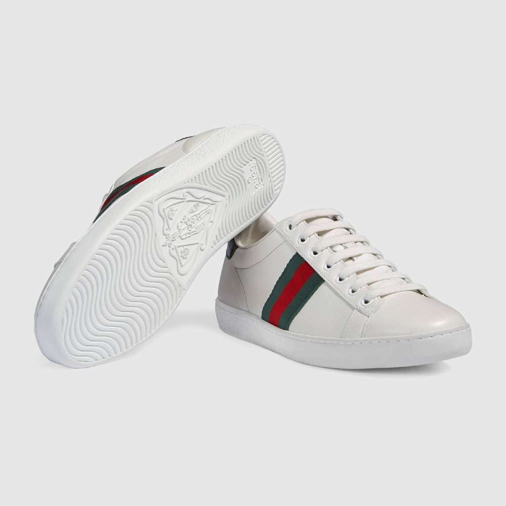 Gucci Ace leather low-top sneaker 387993 A3830 9071 - Photo-4