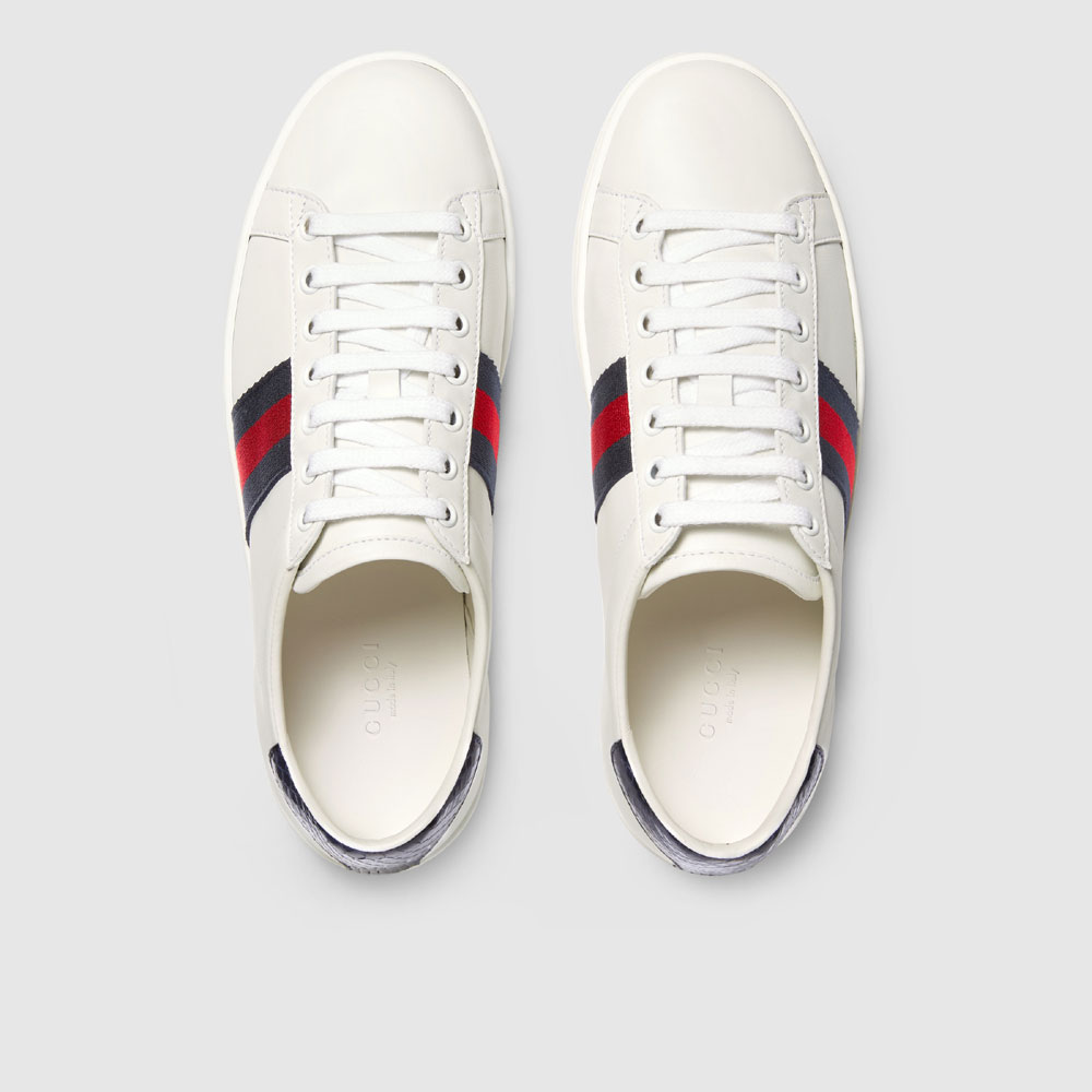Gucci Ace leather low-top sneaker 387993 A38D0 9072 - Photo-2