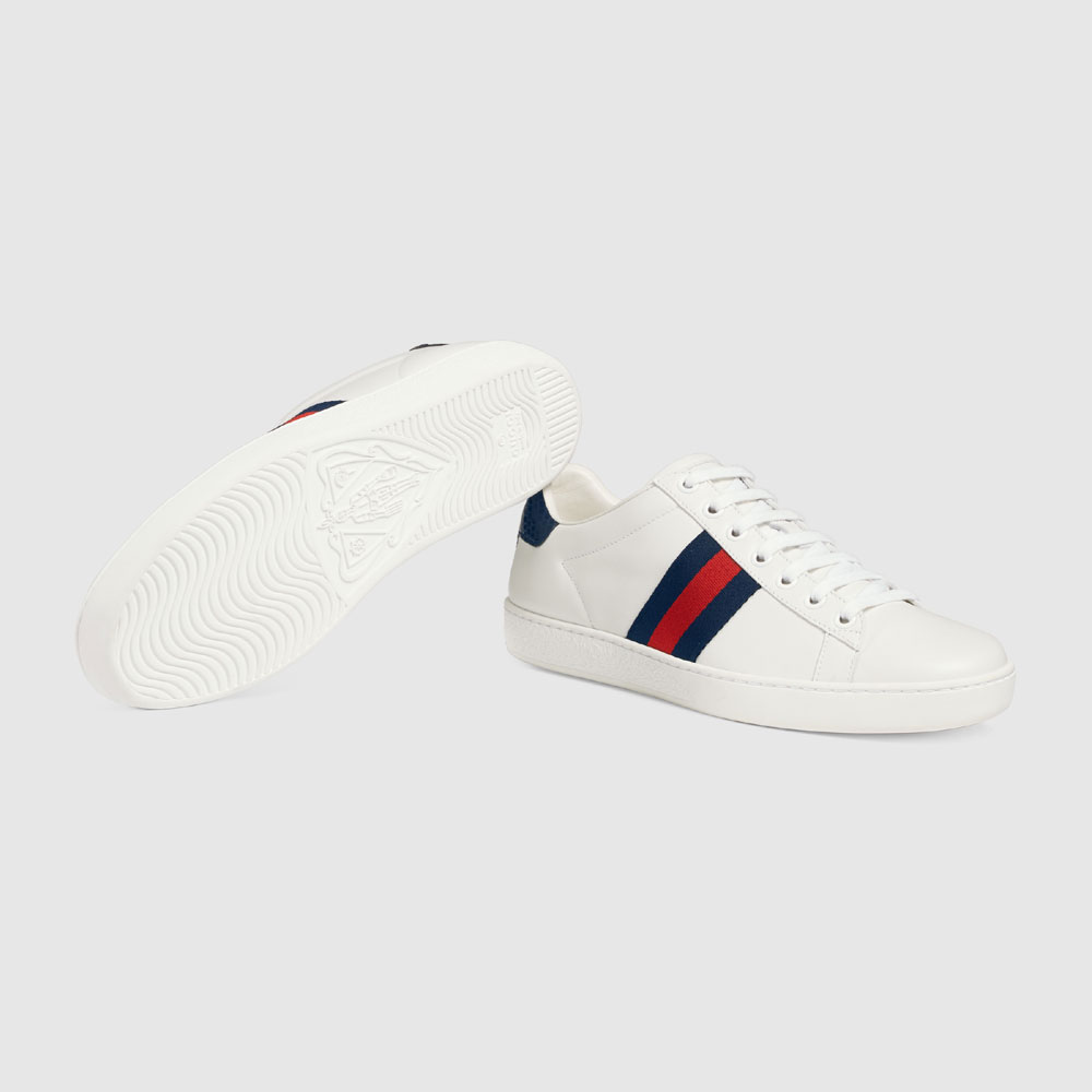 Gucci Ace leather low-top sneaker 387993 A38D0 9072 - Photo-4