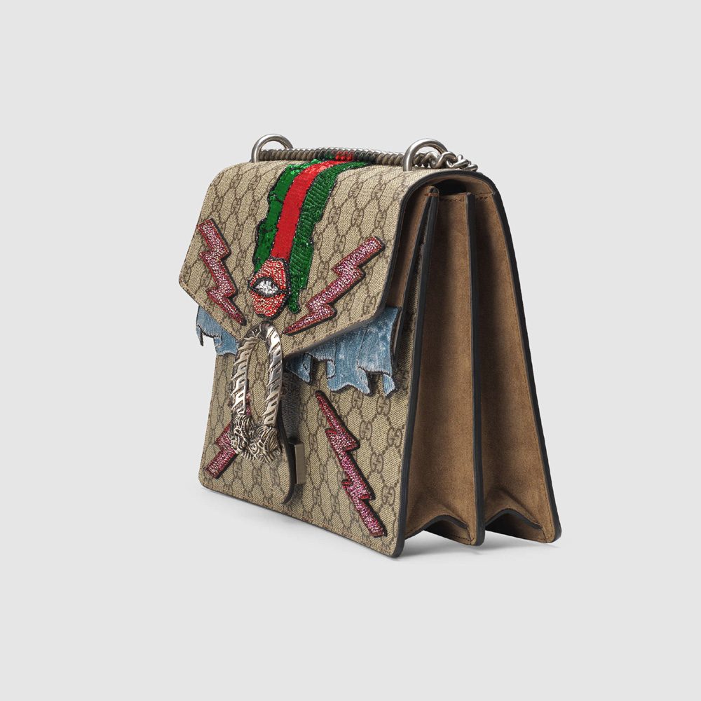 Gucci Dionysus GG Supreme embroidered bag 400235 KWZYN 8700 - Photo-2