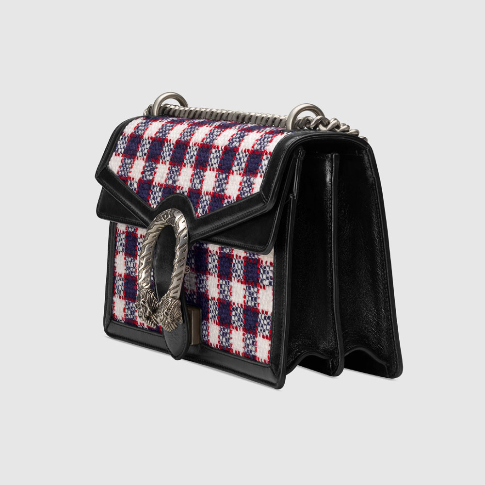 Gucci Dionysus check tweed small shoulder bag 400249 G20AN 9192 - Photo-2