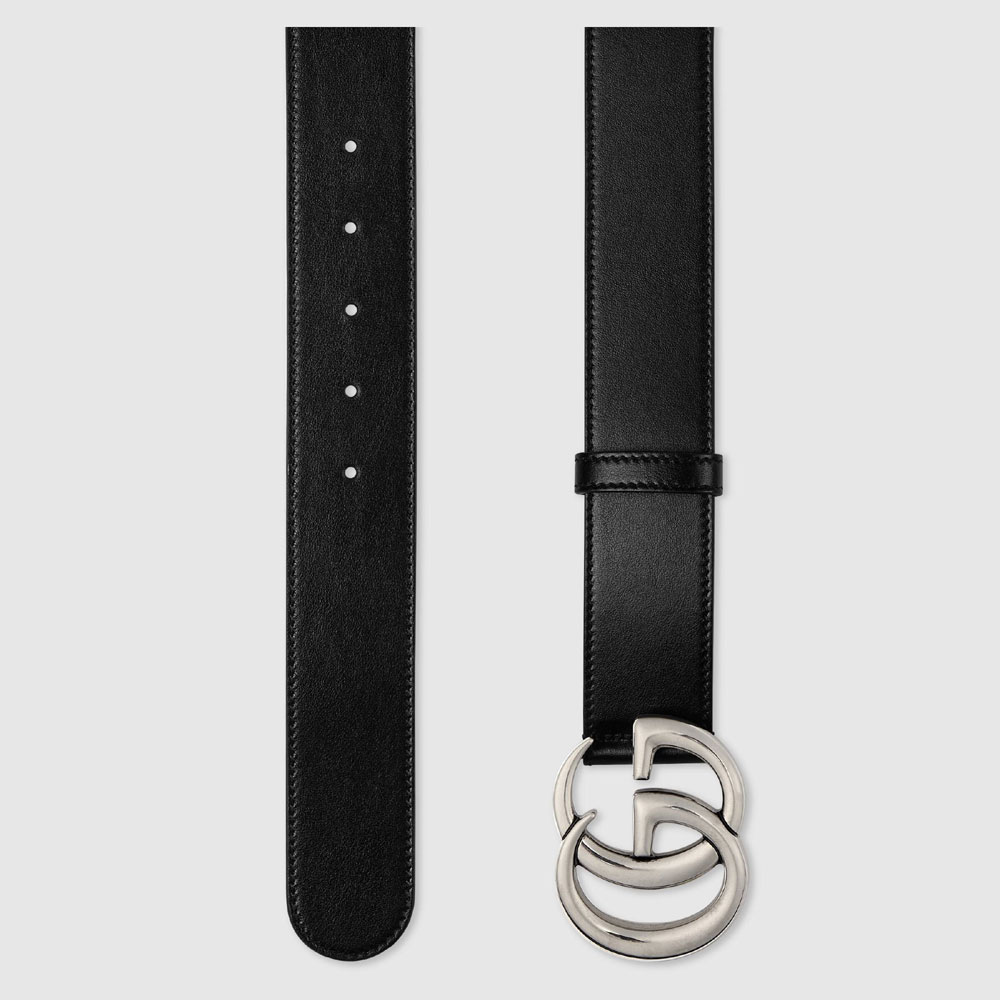 Gucci GG Marmont wide belt 400593 0YA0P 1000 - Photo-2
