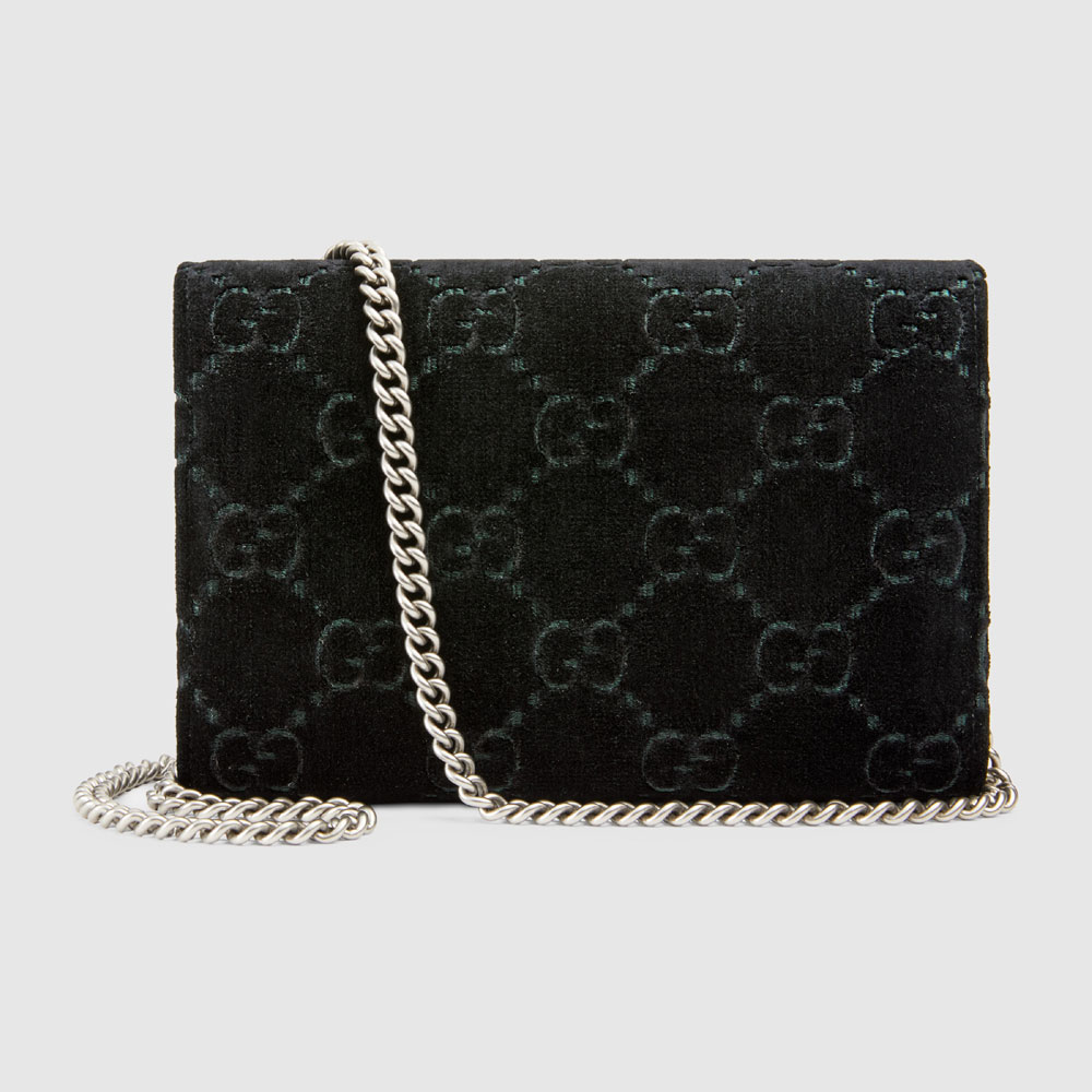 Gucci Dionysus GG velvet mini chain wallet 401231 9JTPN 8176 - Photo-3