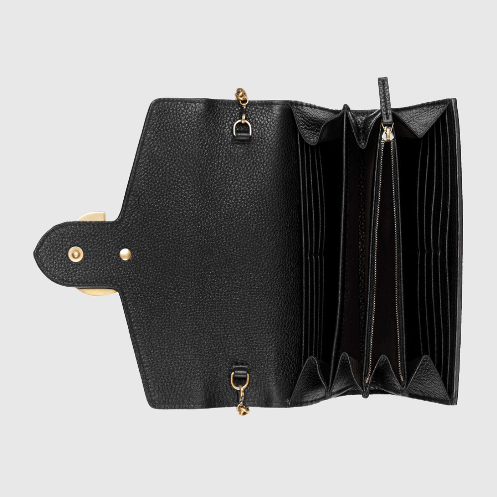 Gucci GG Marmont leather mini chain bag 401232 A7M0T 1000 - Photo-2