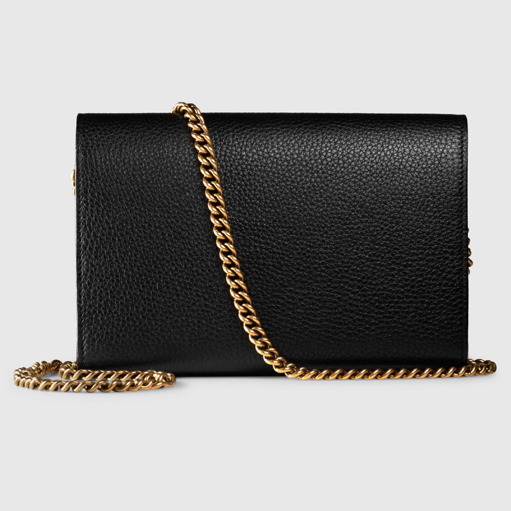 Gucci GG Marmont leather mini chain bag 401232 A7M0T 1000 - Photo-3