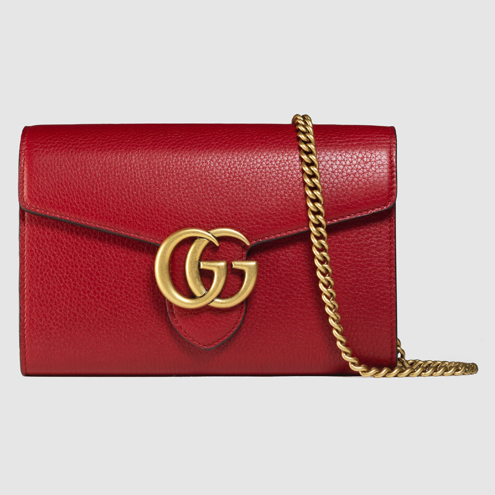 Gucci GG Marmont leather mini chain bag 401232 A7M0T 6339