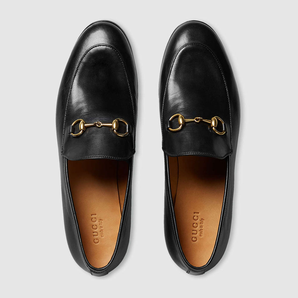 Gucci Jordaan leather loafer 404069 BLM00 1000 - Photo-2