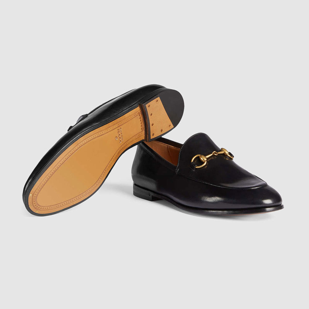 Gucci Jordaan leather loafer 404069 BLM00 1000 - Photo-4