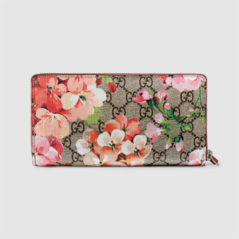 Gucci GG Blooms Supreme zip around wallet 404071 KU2IN 8693 - Photo-3