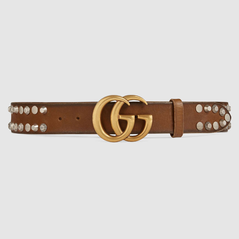 Gucci Studded belt Double G buckle 405624 0Y3AK 2535
