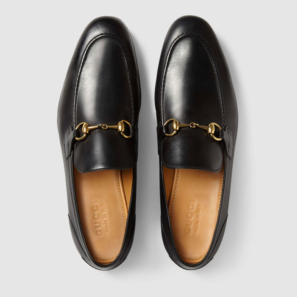 Gucci Jordaan leather loafer 406994 BLM00 1000 - Photo-2