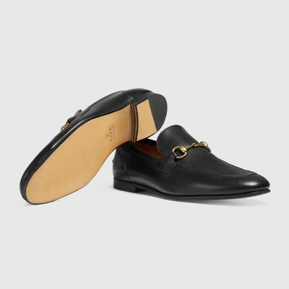 Gucci Jordaan leather loafer 406994 BLM00 1000 - Photo-4