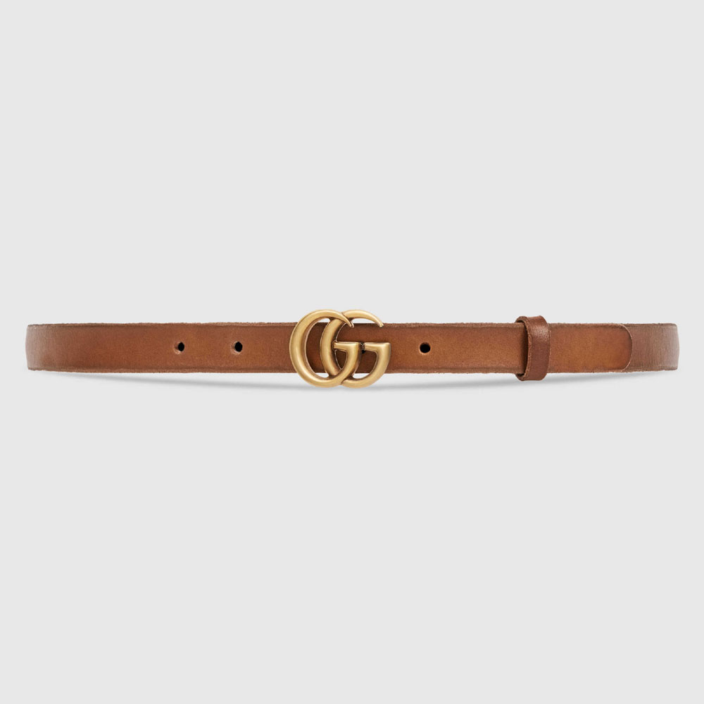 Gucci Leather belt with Double G buckle 409417 CVE0T 2535