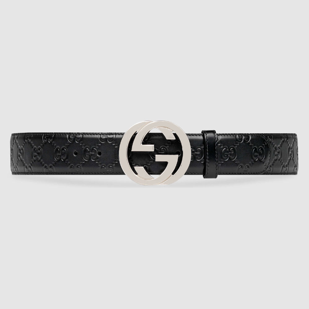 Gucci Signature leather belt 411924 CWC1N 1000