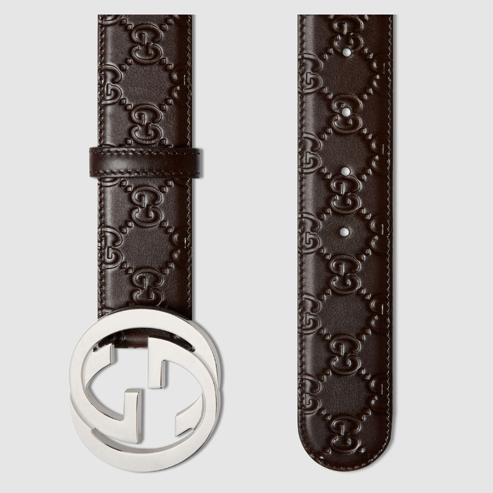 Gucci Signature leather belt 411924 CWC1N 2140 - Photo-2