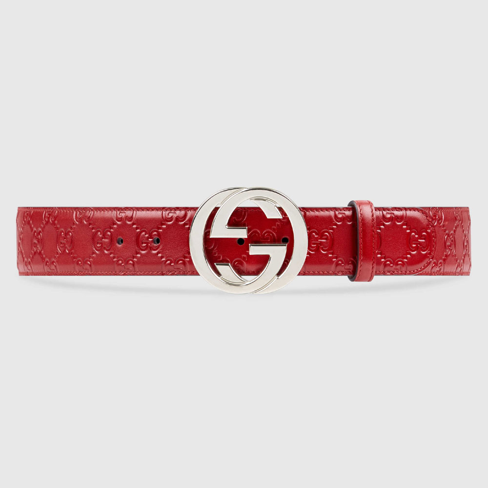 Gucci Gucci Signature belt with G buckle 411924 CWC1N 6433
