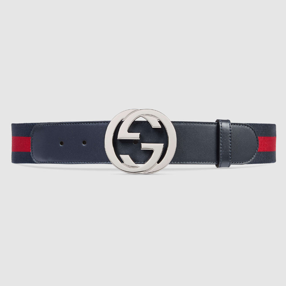 Gucci Web belt with G buckle 411924 H917N 8497