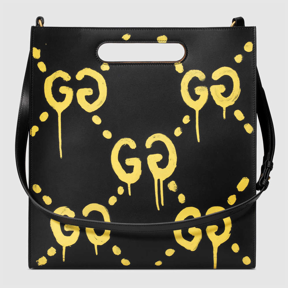 GucciGhost leather tote 414476 CVLPT 8603 - Photo-3