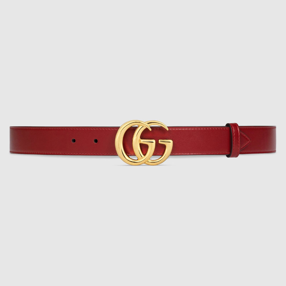 Gucci GG Marmont belt with shiny buckle 414516 0YA0G 6420